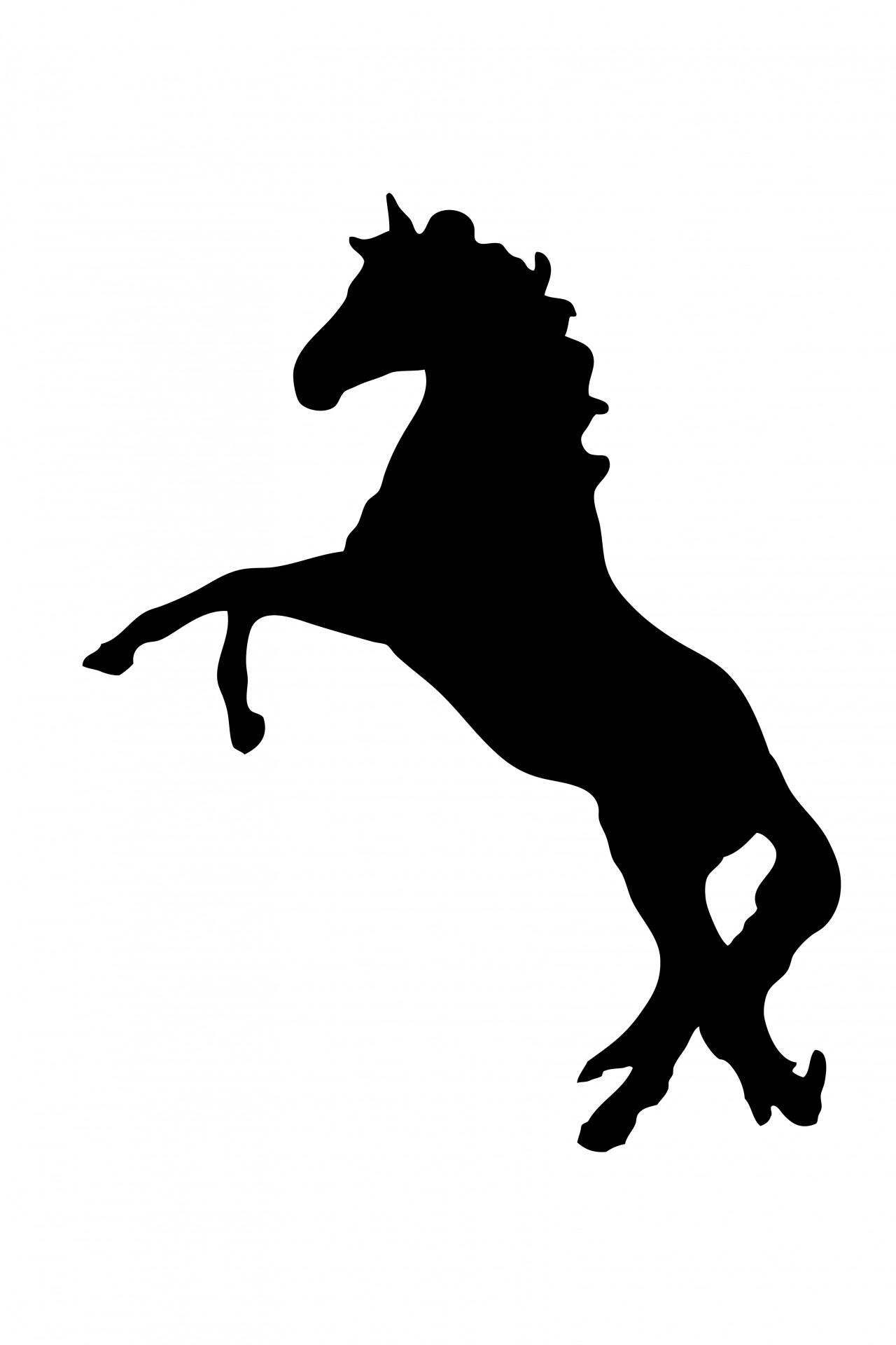 1280x1920 Horse Silhouette Clipart