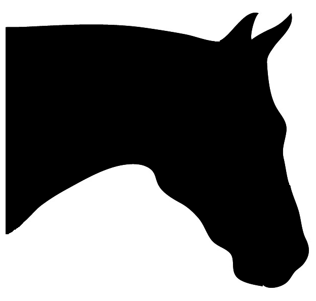 624x595 Horse Head Clip Art Horse Silhouette Head Bowing