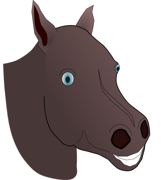 534x596 Horse Head Clip Art