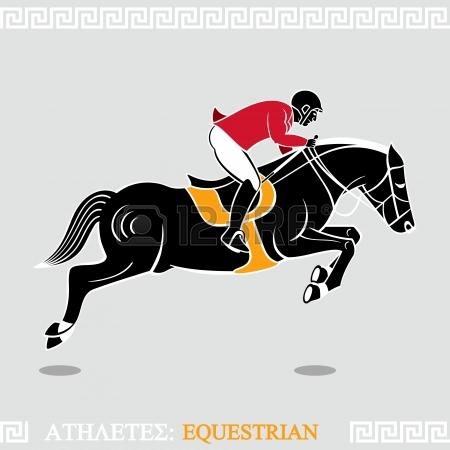 450x450 4,643 Horse Jumping Stock Vector Illustration And Royalty Free