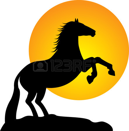 443x450 4,643 Horse Jumping Stock Vector Illustration And Royalty Free