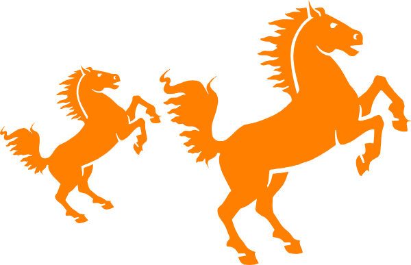 600x387 Orange Silhouette Clip Art