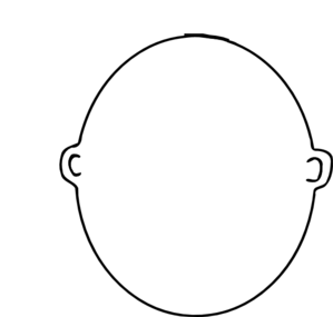 299x285 Head Outline Clipart