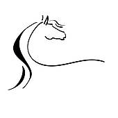170x170 Horse Outline Clip Art