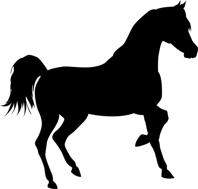 650x623 The Best Horse Stencil Ideas Horse Silhouette