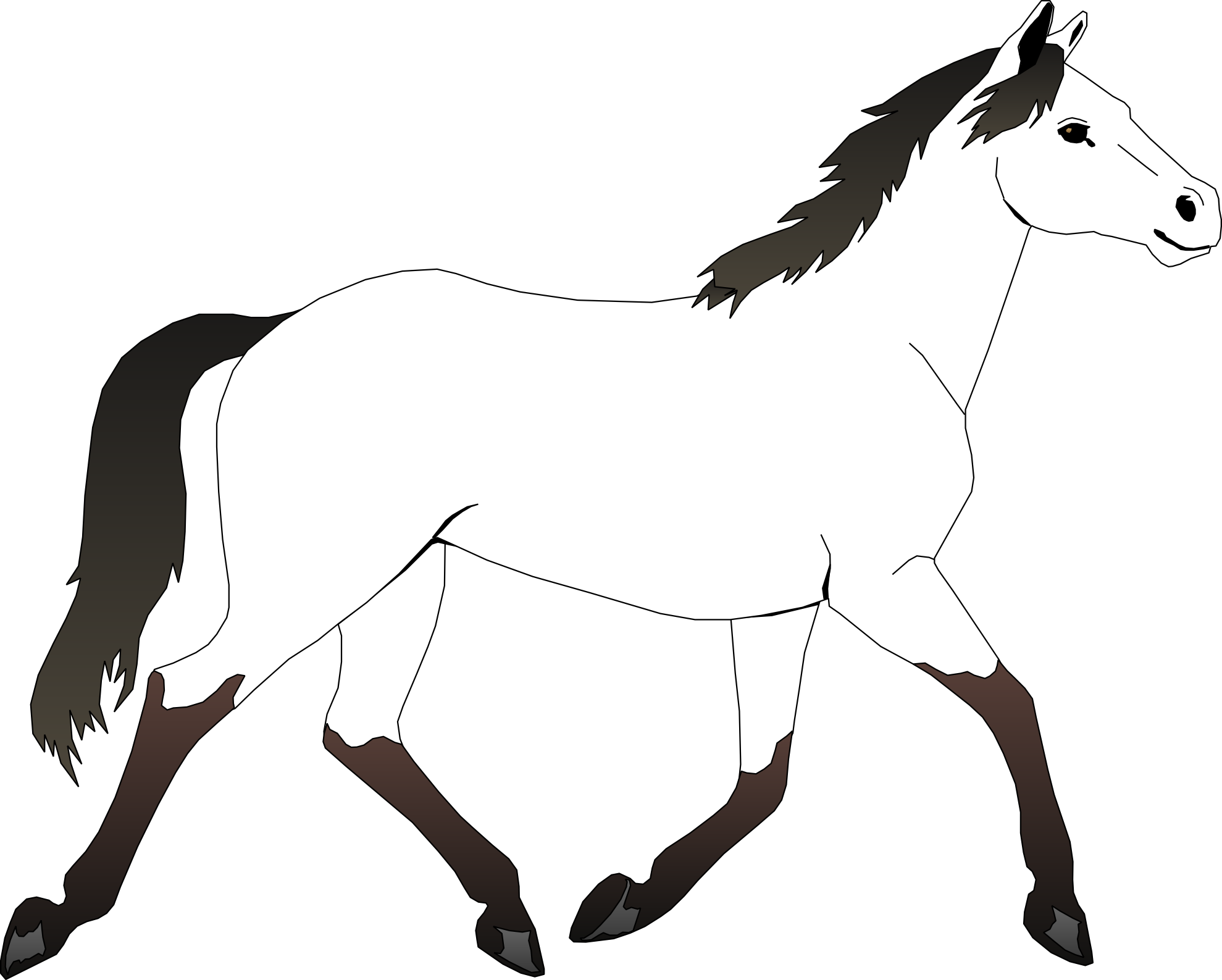 1979x1587 Stallion Clipart Simple Horse