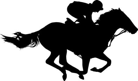 453x265 Horse Racing Clipart Western