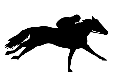 462x312 Horse Racing Deron Clipart Image