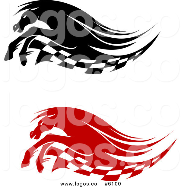600x620 Royalty Free Clip Art Vector Logos Of Black And Red Running Race