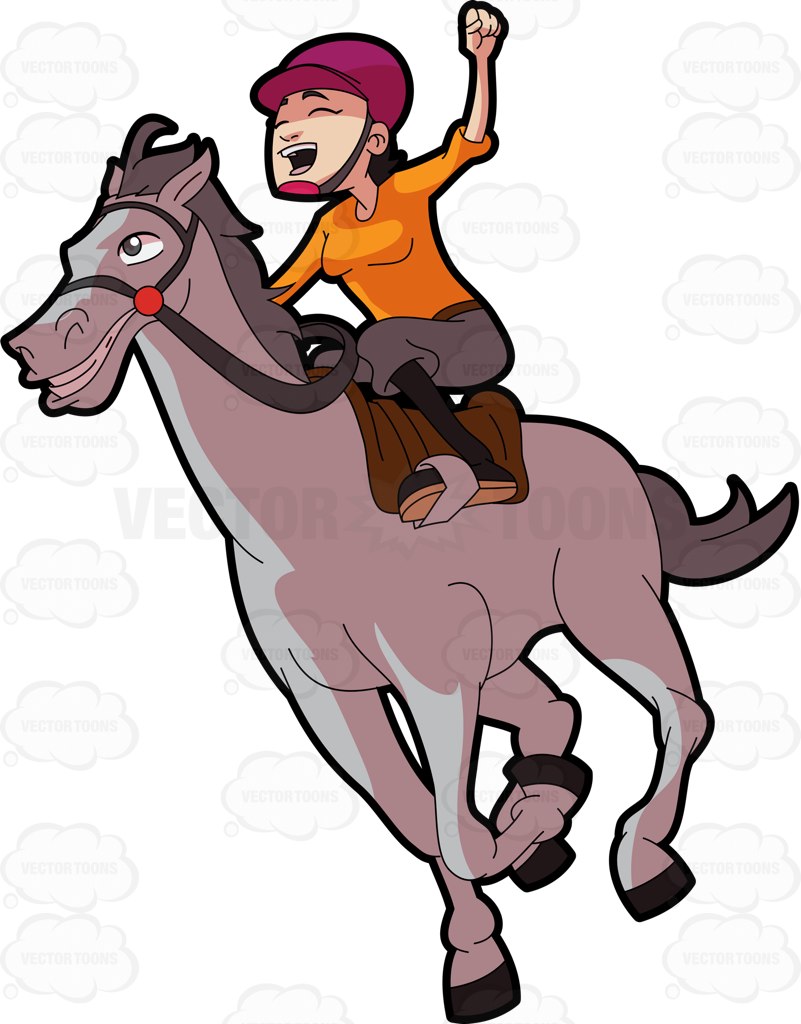 801x1024 Horse Racing Clipart