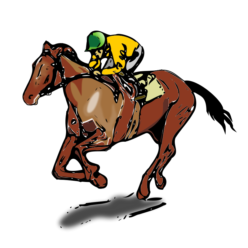 800x800 Horse Racing Clipart
