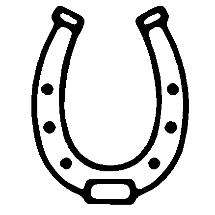 438x438 Horseshoe Horse Shoe Clipart Black And White Free