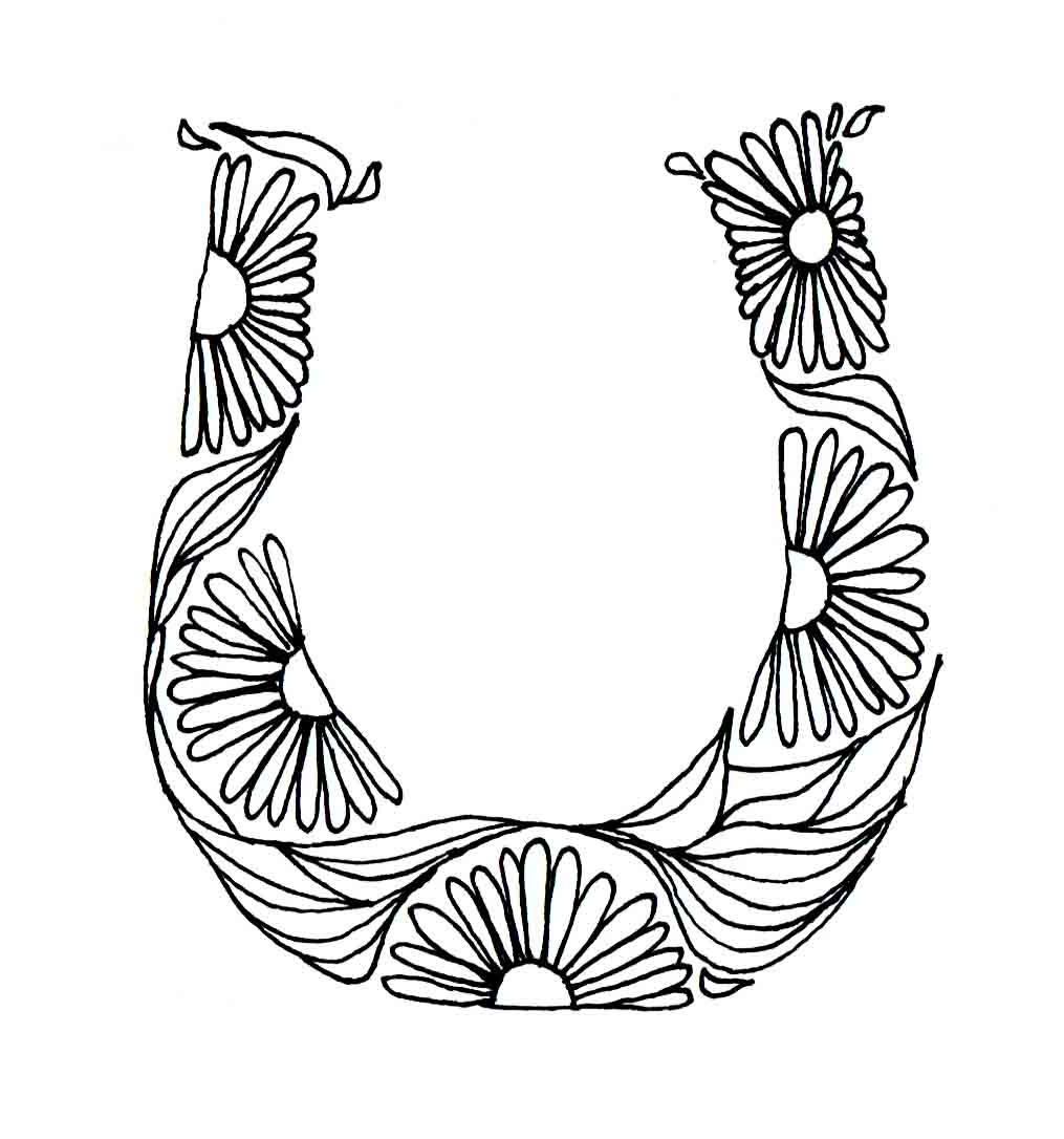 1015x1086 Drawn Horseshoe Simple