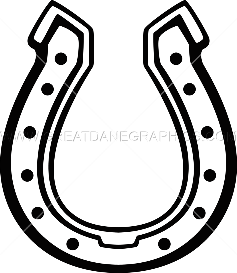 825x953 Horseshoe Production Ready Artwork For T Shirt Printing