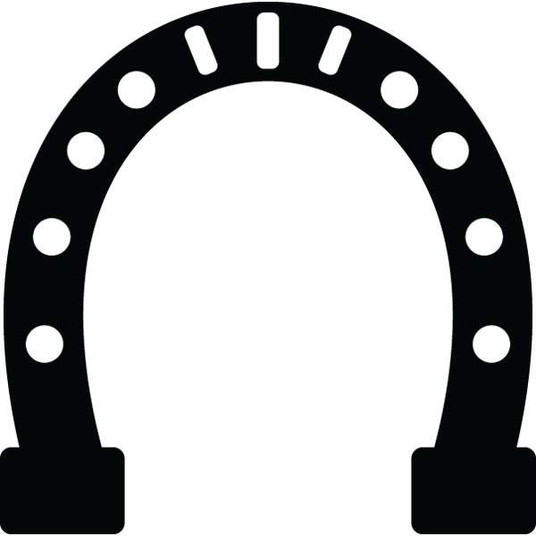 600x600 Horseshoe Motivation Recognition Graphic For Custom Products