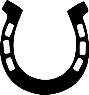 300x320 Horse Shoe Silhouette