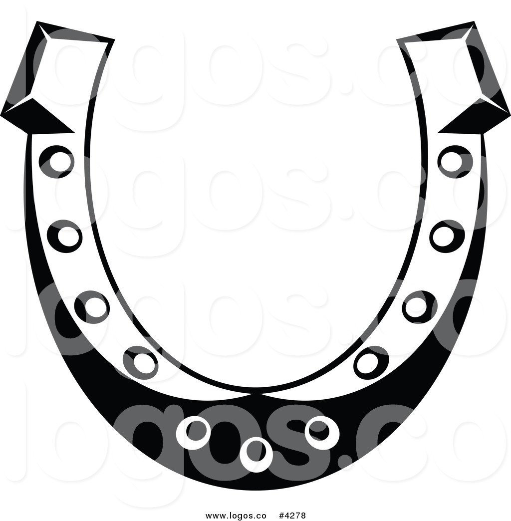 1024x1044 Royalty Free Black And White Horseshoe Logo By Vector Tradition Sm