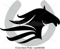 236x191 Clipart Illustration Of A Black Lucky Horse Shoe Clip Art Crafts