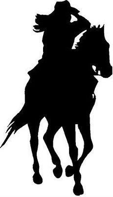 231x400 Silhouette Cowgirls Silhouettes, Horse And Stenciling