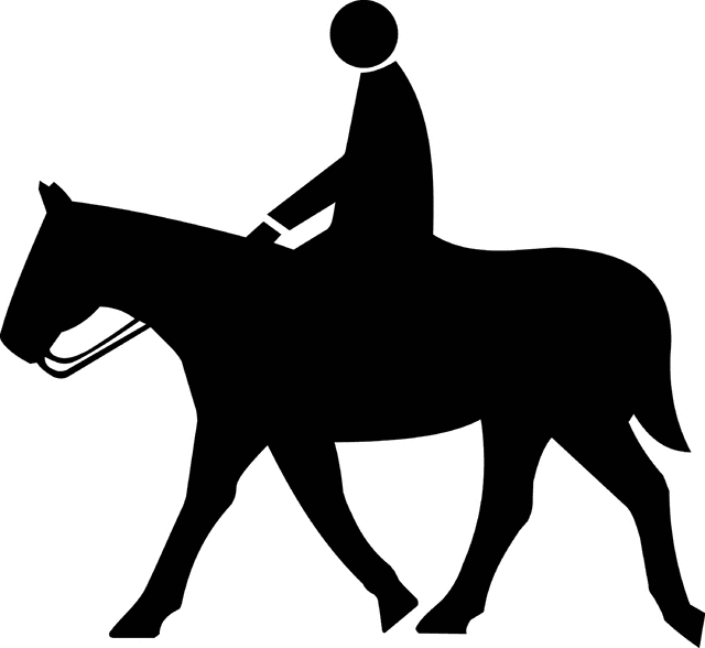 640x588 Horse Riding Clipart Silhouette