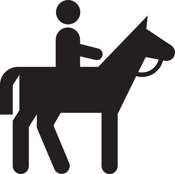 600x595 Horseback Riding Clip Art