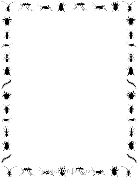 470x608 Insect Border Clip Art, Page Border, And Vector Graphics