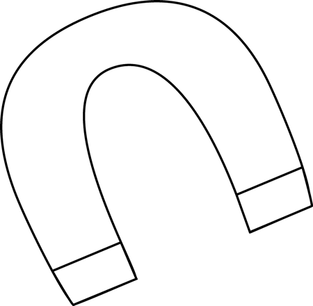 450x440 Black And White Magnet Clip Art