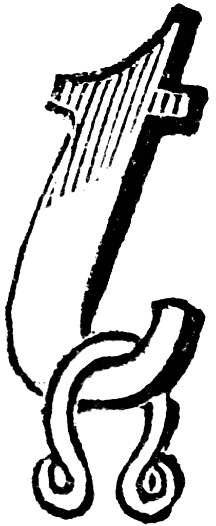 421x1024 Decorative Letter T With Horseshoe Clipart Etc