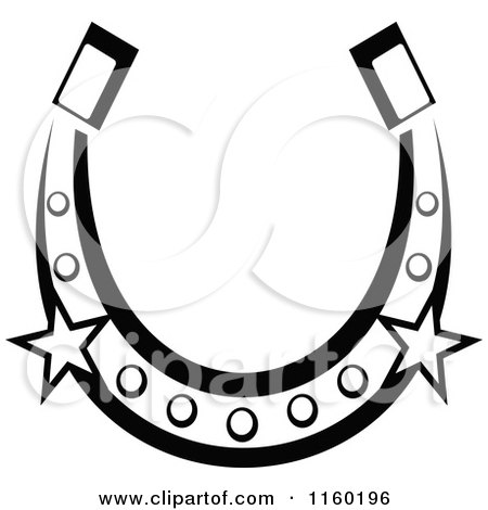 450x470 Drawn Horseshoe Black And White