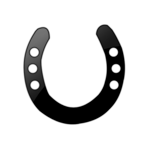 512x512 Horseshoe Black And White Clipart