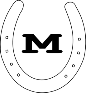 276x297 M Horseshoe Clip Art