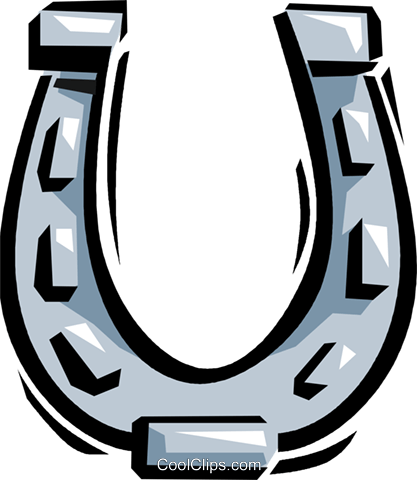 417x480 Horseshoe Royalty Free Vector Clip Art Illustration Vc061639
