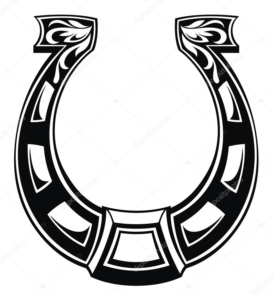 948x1024 Horseshoe Stock Vector Ksyshakiss