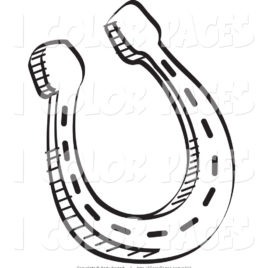 268x268 Coloring Pages Horseshoe Archives