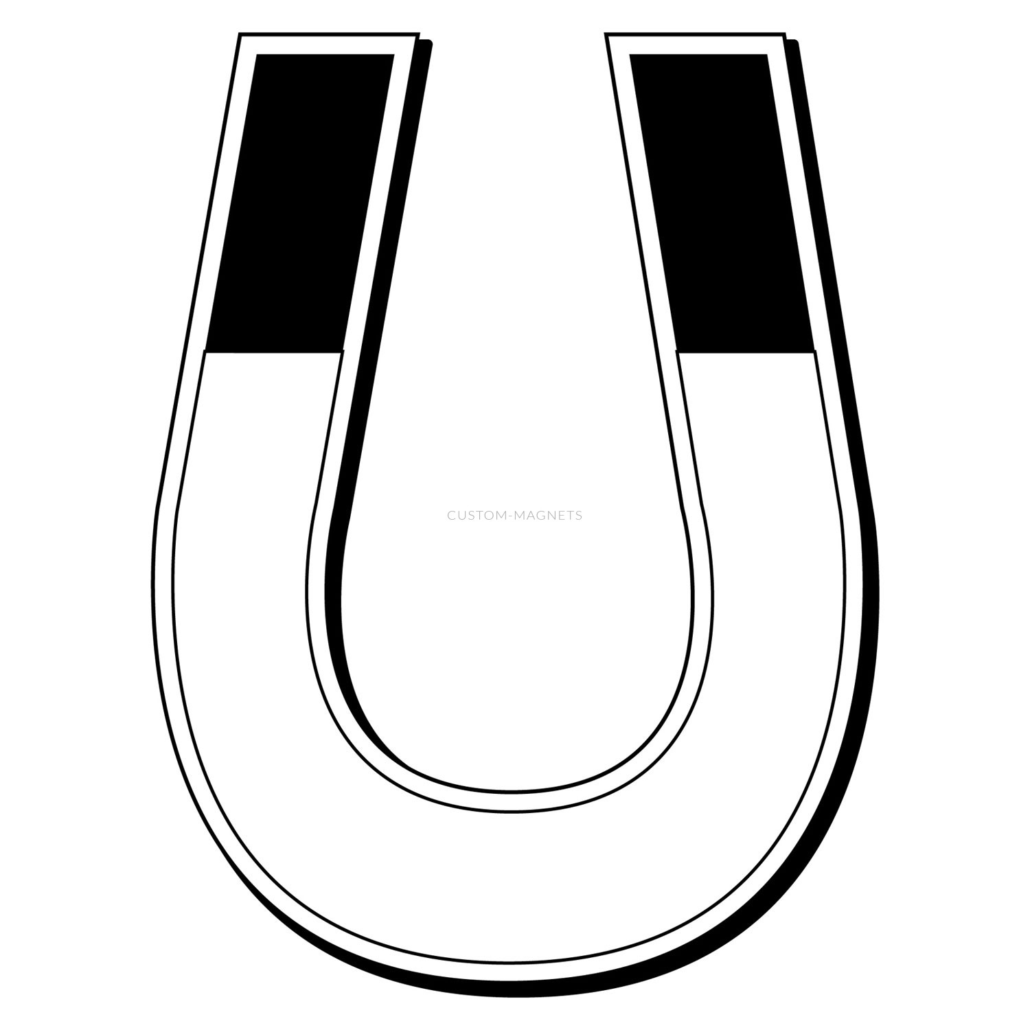 1500x1500 Custom Horseshoe Shaped Magnets