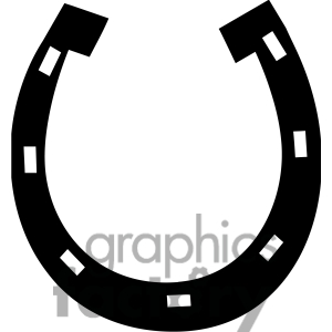 300x300 Horseshoe Black And White Clipart