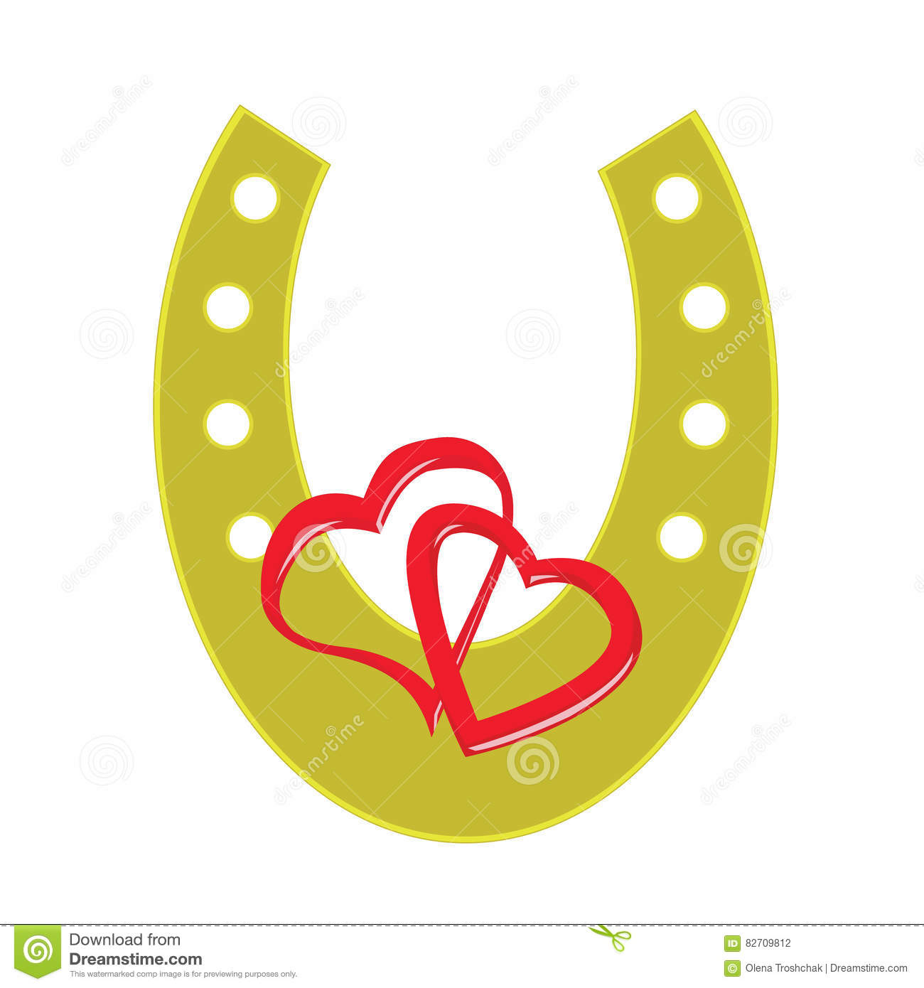 1300x1390 Horseshoe Clipart Hearts