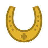 170x170 Golden Horseshoe Stock Illustrations