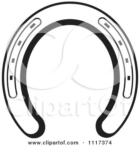 450x470 Clipart Of A Gold Horseshoe