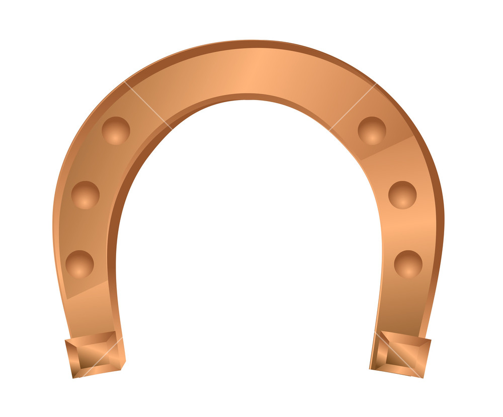 1000x829 Vintage Shiny Fortune Horseshoe Vector Royalty Free Stock Image