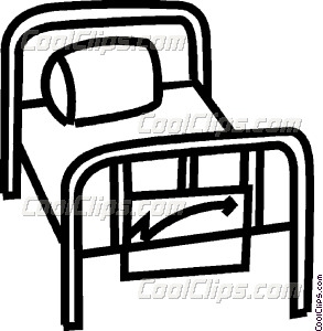 293x300 Hospital Bed Vector Clip Art