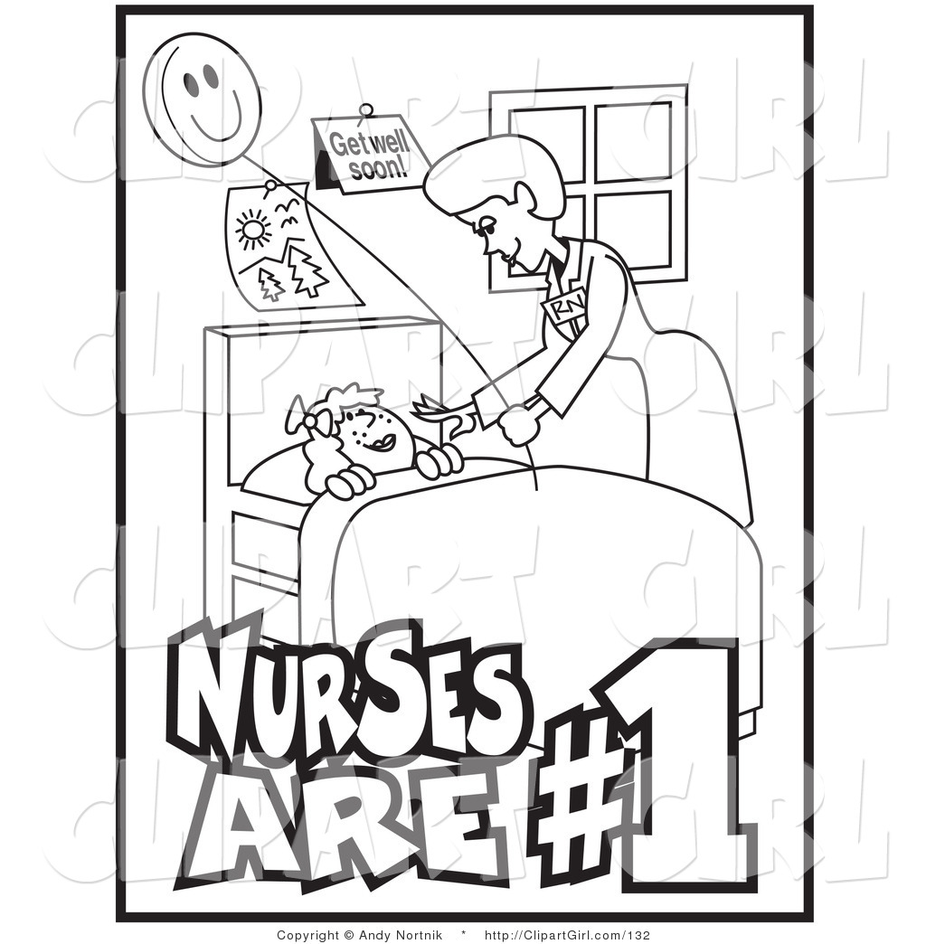 1024x1044 Clip Art Of A Black And White Outline Of A Friendly Female Nurse