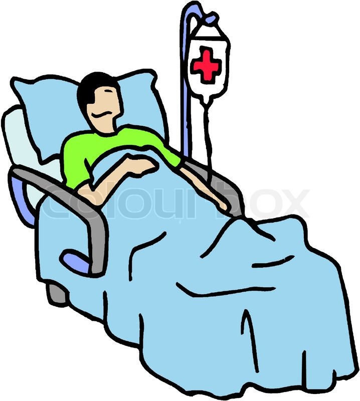 718x800 Hospital Bed Cartoon