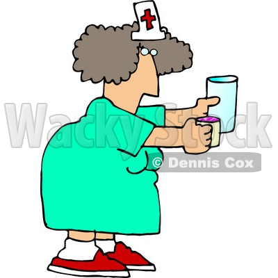 400x400 Nurse Holding A Pill Cup And A Glass Of Water For A Patient