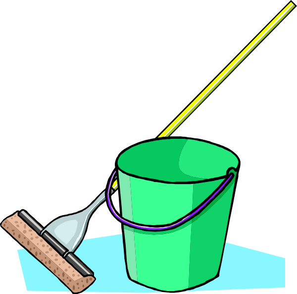 600x593 Mop And Bucket Clip Art Free Vector 4vector
