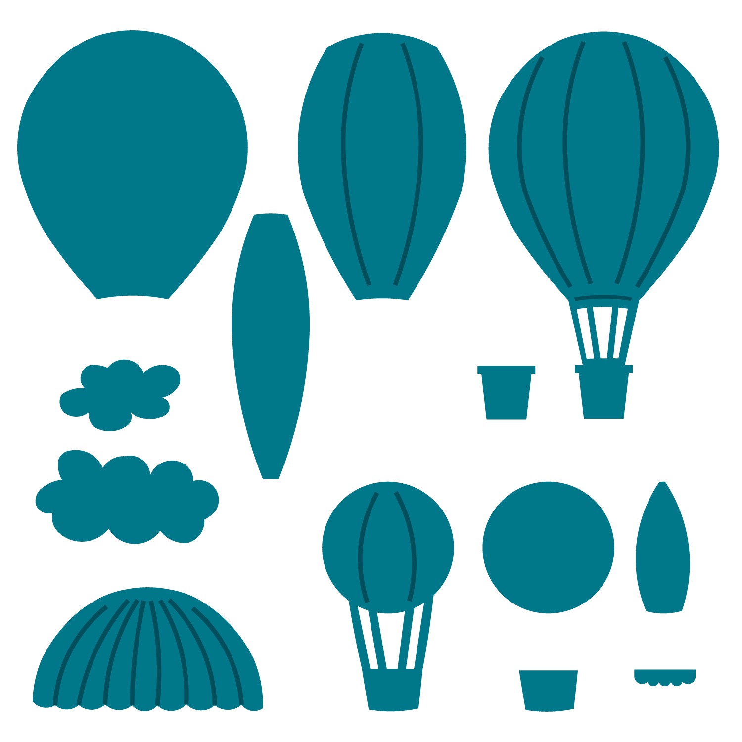 1500x1500 Hot Air Balloon Basket Clipart Panda