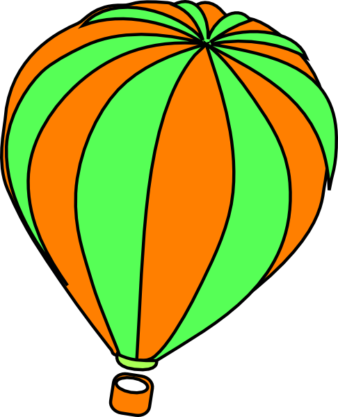 486x599 Hot Air Balloon Grey Clip Art
