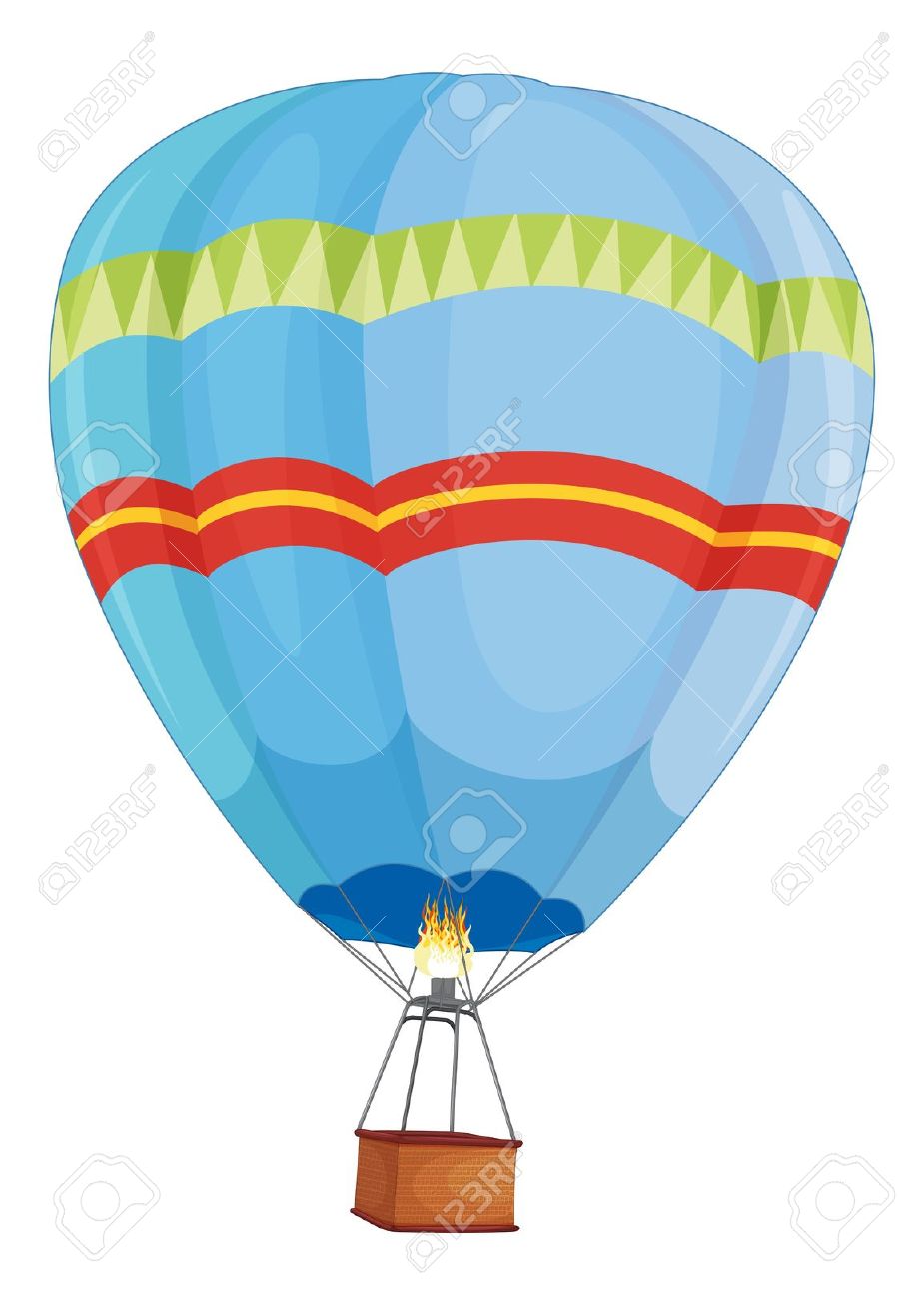925x1300 Hot Air Balloon Clipart Light Blue