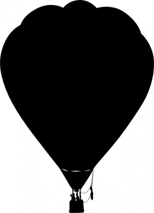 308x425 Clue Hot Air Balloon Outline Silhouette Clip Art Vector, Free