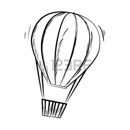 Hot Air Balloon Basket Drawing | Free download on ClipArtMag